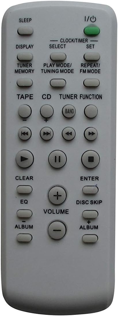 Remote Control for Sony CMT-EH15 HCD-CBX1 HCD-GS10 CMT-BX1 RM-SC30 A1108432A A1108432B CMT-GPZ7 CMT-NEZ3 Hi-Fi Component Audio System