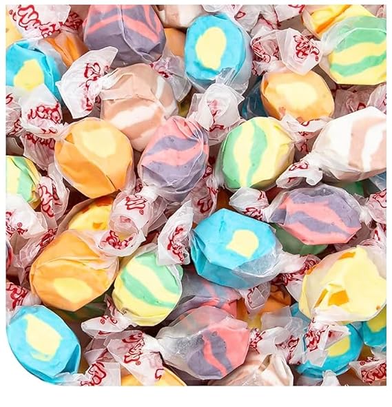 Salt Water Taffy Candy Mix, Assorted Tropical Fruit Flavors, 5 lb Bulk Bag