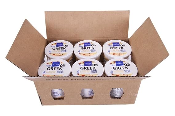Upstate Farms Greek Nonfat Blended Vanilla Yogurt, 32 Ounce - 6 per case.