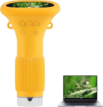 Microscope, Digital Microscope,Holding Magnifying Glasses,2 IPS,2 MP,4 Zoom Buttons,1000x Magnification,Observe Circuit Boards/Plants/Coins/Hair/Insects,Christmas,Birthday,Edu Gifts.