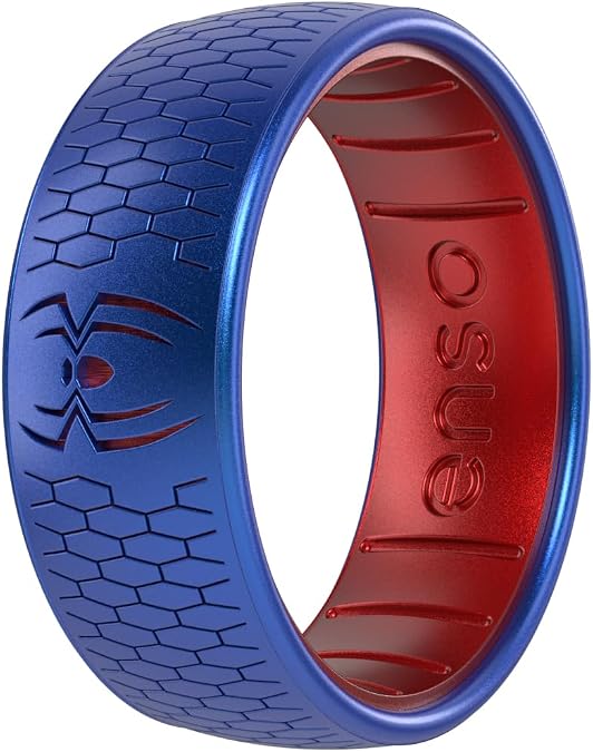 Enso Rings Silicone Ring - Marvel Characters DualTone Collection - Comfortable Contour Fit - Ideal For Active Use