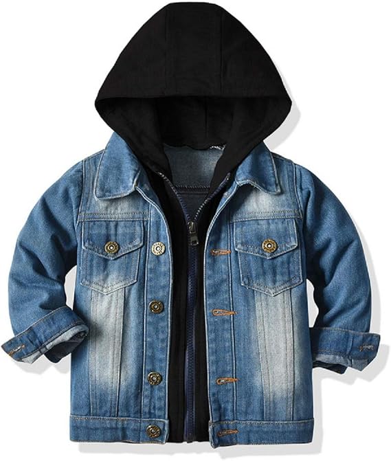 CM C&M WODRO Baby Boys Girls Denim Jacket Kids Toddler Button Down Jeans Jacket Top Coat Outerwear