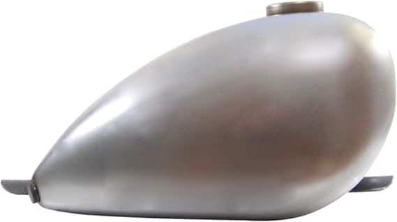 Wassell Motorcycle Gas Tank Frisco Mount Shallow Tunnel 2.3 Gallon Gal Peanut Style Sportster Bobber Harley Chopper Bayonet Cam Fuel Cap Bung Two 1/4 inch NPT petcock bungs Custom Bike Builder Customs