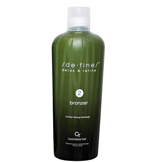 California Tan De Fine Bronzer Step 2 Bronzer Tanning Bed Lotion 8 ounce De-Fine