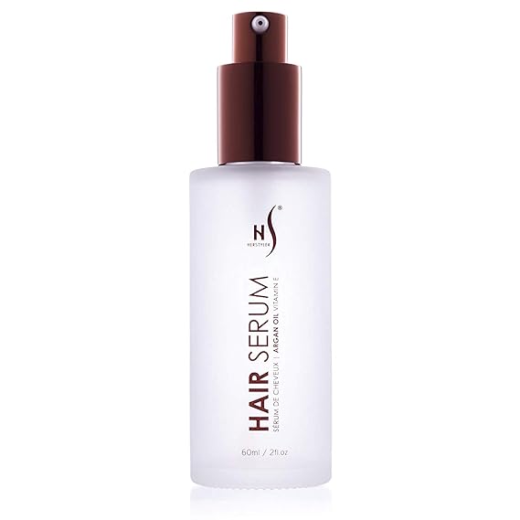 HerStyler Hair Repair Serum - Argan Oil Hair Serum for Frizzy and Damaged Hair - For Frizz, Styling and Shine - Lightweight - Hydrating - Fast Absorbing - For Thicker, Fuller Hair - 2 Fl Oz - 1 Pack
