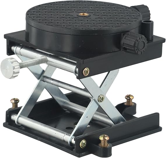 Able to Support Various Small Equipment, this Robust Router Lift Table Features a Full Range of Motion at For 360 Degrees