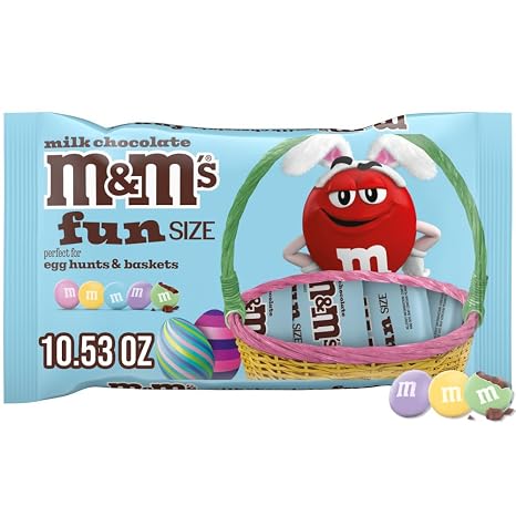 M&M's Easter Blend Milk Chocolate Fun Size Candy, 10.53 Ounce