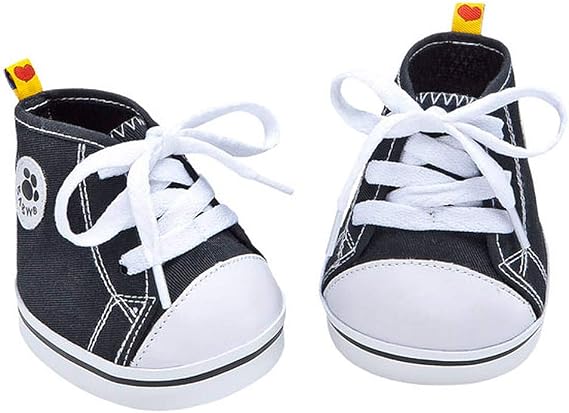 Build-a-Bear Workshop Black Canvas High-Tops