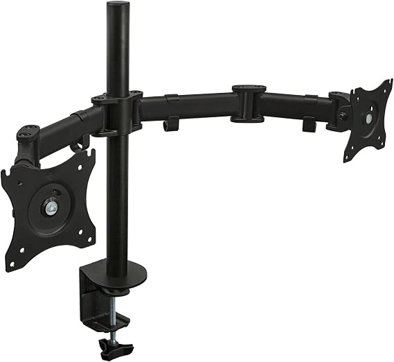 Mount-It! Dual Monitor Desk Stand Arm, 17-27" Screens