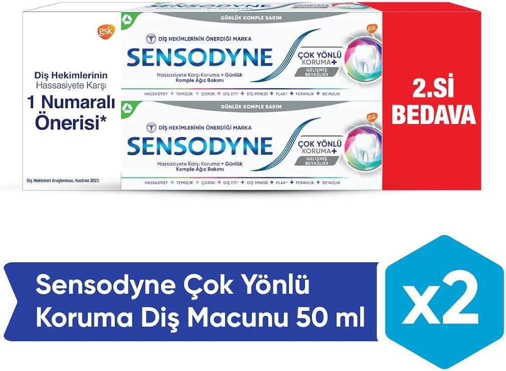 SENSODYNE Çok Yönlü Koruma 50 Mililitre 2'li
