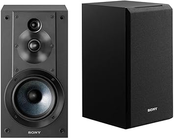 Sony SSCS5 3-Way 3-Driver Bookshelf Speaker System Pair - Black