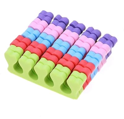 100pcs Toe Separators Finger Dividers 50 Pairs Disposable Pedicure for Nail Foot Salon, Foam Toe Separators Professional Nail Art Fingers Foots Sponge Cushions for Nail Polish