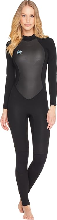 O'Neill Women's Reactor-2 3:2mm Back Zip Full Wetsuit, Lightweight Warmth and Flexibility for All Water Activities