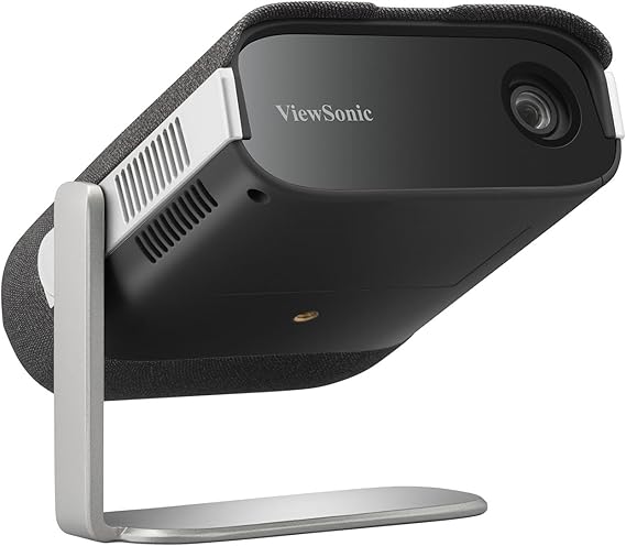ViewSonic M1X Portable LED Projector, 360-Degree Projection and Smart Stand for Easy Setup, Harman Kardon Audio, Built-In Battery, H/V Keystone, 4-Corner Adjustment, Bluetooth, Wi-Fi, USB-C, and HDMI