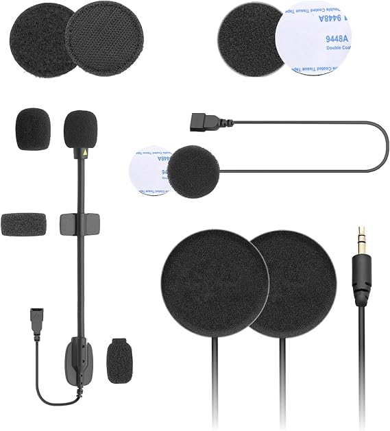 ASMAX Audio & Microphone Kit for F1 & Z1 Motorcycle Bluetooth Headset