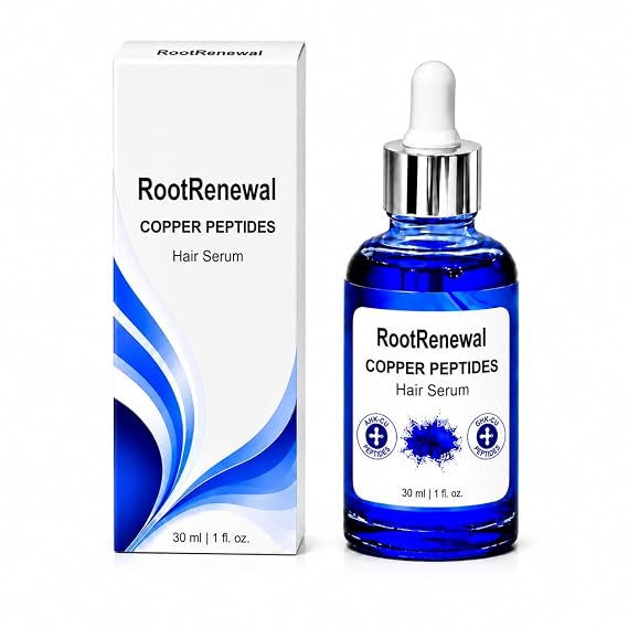 Advanced Copper Peptide Hair Serum | GHK-Cu & AHK-Cu Dual Copper Peptides + Multi-Peptide Complex | Lightweight Daily Scalp Serum