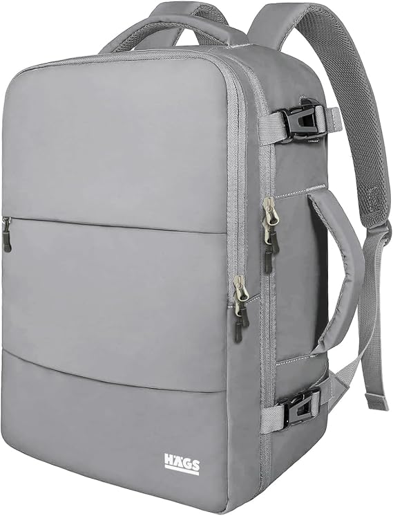 Haegs Laptop Backpack, Travel Bag Lightweight Handbag Small Suitcase Suitcase, Airplane Approved Cabin Bag, For Men and Women, 15.6 inch Notebook Laptop Macbook Bag