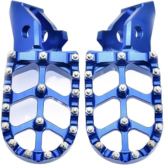 Motorcycle Foot Pegs CNC Aluminum Footrest Footpegs Foot Pegs Pedal/Fit For Surron Ultrabee Ultra Bee/Fit for SUR RON Off-Road Electric Vehicle Dirt Bike Parts(Blue)