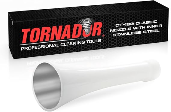 Tornador CT-190 Classic Nozzle with Inner Stainless Steel Lining | Replacement Cone for Tornador Z-010 and Z-014 Cleaning Tools | Durable Interior Lining for Consistent Airflow