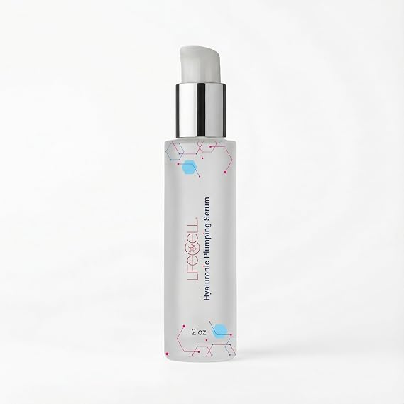 LifeCell Hyaluronic Plumping Serum, Skin Hydration with Antioxidants and Vitamin B5 - Skin Smoothing and Plumping Hyaluronic Acid Serum, Anti-Aging Skincare Treatment for Wrinkles and Lines, 1 Fl oz