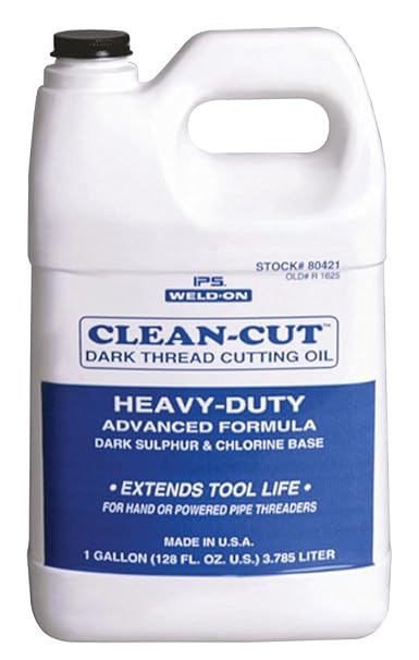 Weld-On 80421 Heavy-Duty Dark Thread Cutting Oil, Black, 1 Gallon