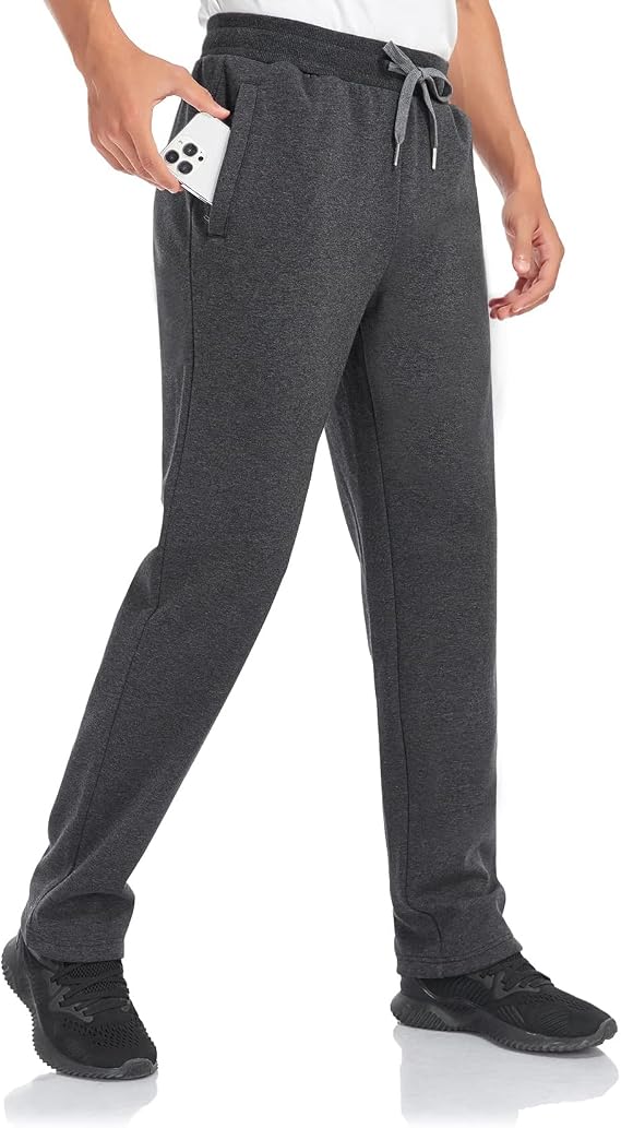 Inno 30" 32" 34" 36" 38" Men's Baby Polar Fleece Lined Jogger Pants Thermal Sweatpants Warm Winter Athletic Lounge Short Long