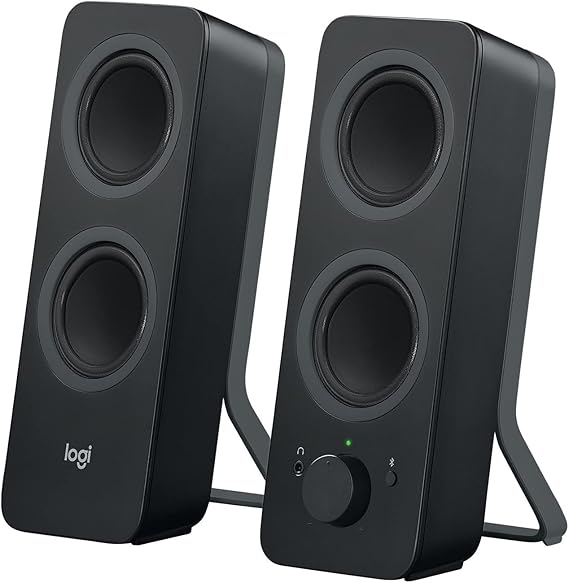Logitech Z207 Bluetooth Bilgisayar Hoparlörü, 20 İnce ve Hafif Tasarım, Siyah