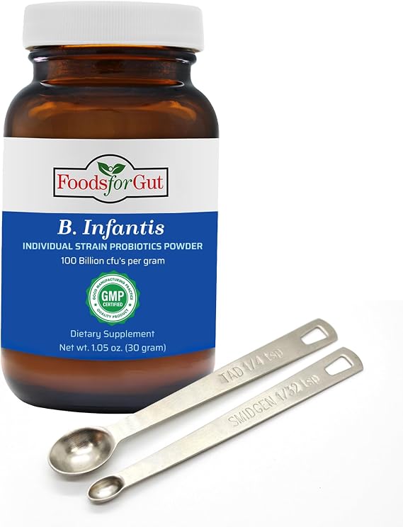 Bifidobacterium Infantis Probiotic Powder 100 Billion cfu's | Made in USA | No Additives | Direct from Manufacturer | No Third-Party Storage | Immune Support | B. Infantis | 30 Grams (1.05 Oz)