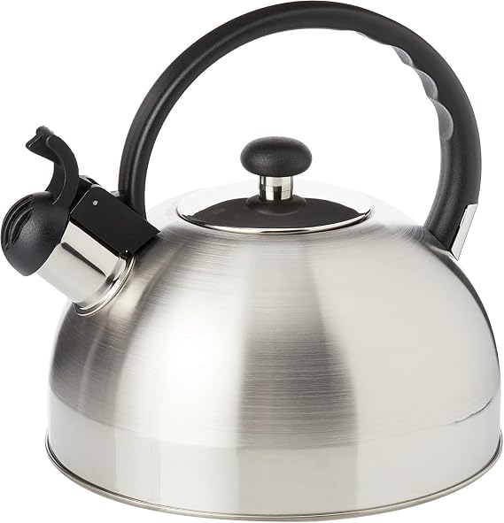 WMF Orbit düdüklü su ısıtıcısı, 1,5 l, flütlü düdüklü su ısıtıcısı, çaydanlık, su ısıtıcısı, Cromargan paslanmaz çelik, indüksiyon, düdüklü su ısıtıcısı