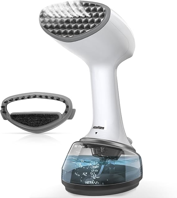 Handheld Steamer for Clothes, Clothes Steamer with Large 360ml Water Tank, Fast Wrinkle Remover Portable Garment Steamer, Ideal for Home, Office, Travel (White)