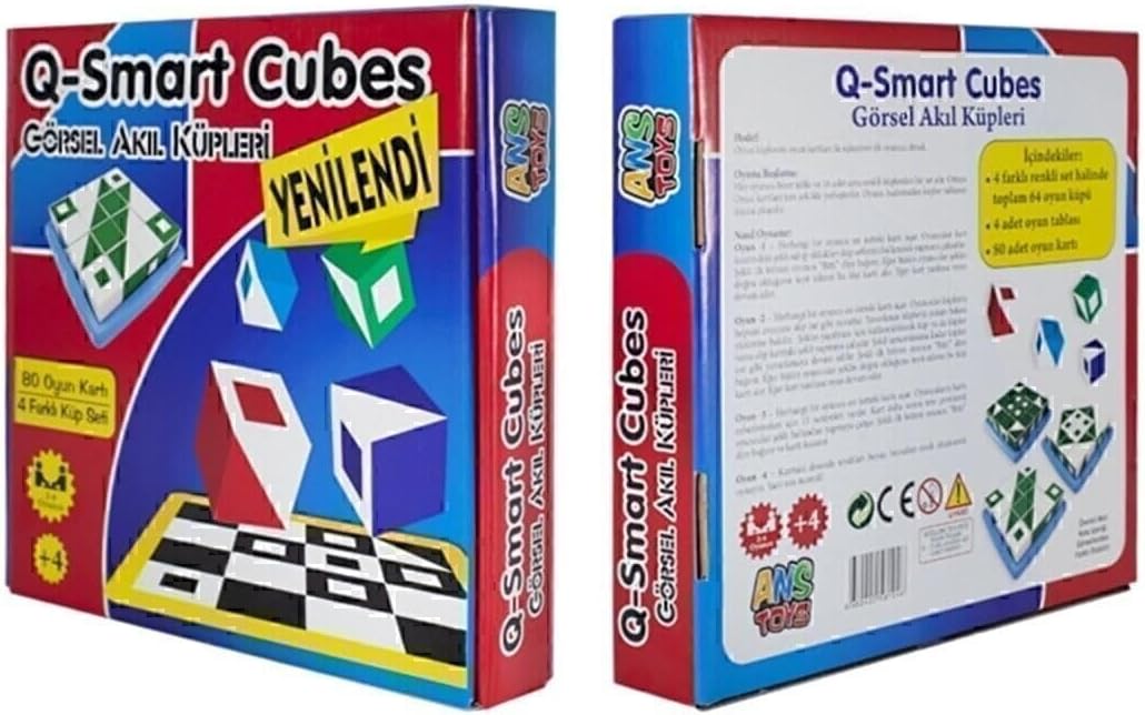 Q-smart Cubes Görsel Beceri Küpleri Akıl Ve Zeka Oyunu 6809170911701