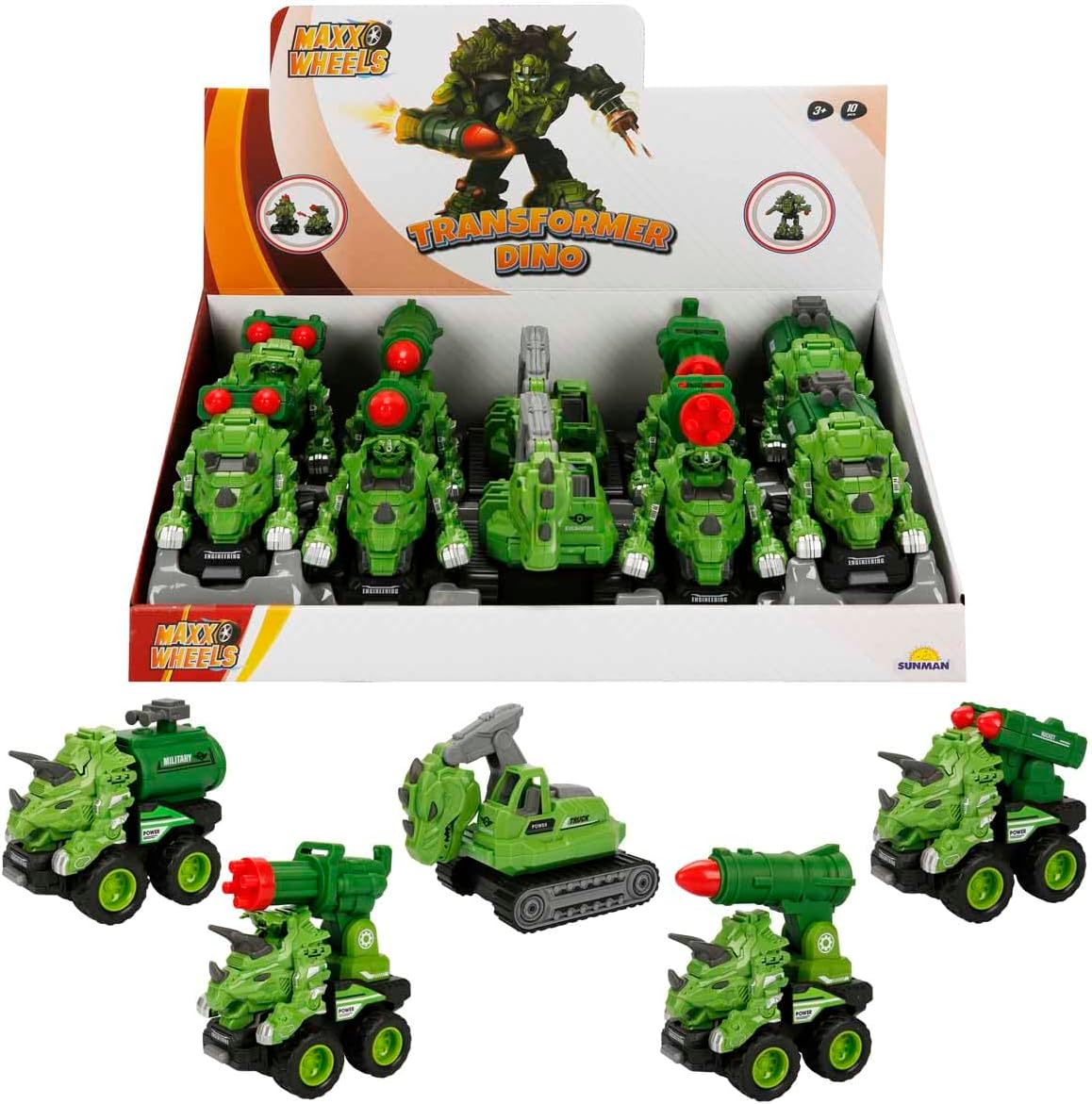 SUNMAN Dönüşebilen Araç Dinozor Fr5A10D