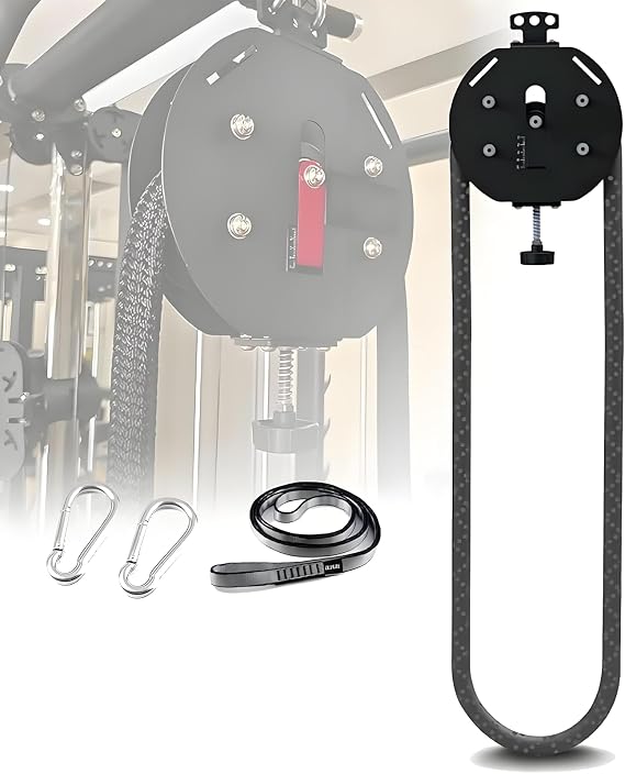Endless Rope Trainer Portable Cable Pulley System with Adjustable Resistance for Home Gym Full-Body Workout Machine for Arms Back Grip Strength Coordination Training