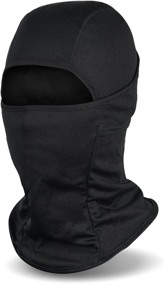 Balaclava Face Mask UV Protection Ski Sun Hood Tactical Masks for Men Women Black
