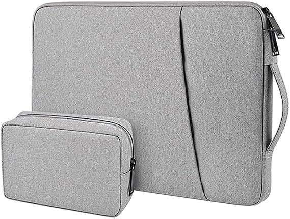 ROG Strix G16 G615LR Case, 16-inch Cover, Handbag, Power Storage Pouch, Water Repellent, Canvas Style, Bag Type, Bag Type, With Pockets, Second Bag Type, Zipper Light Gray