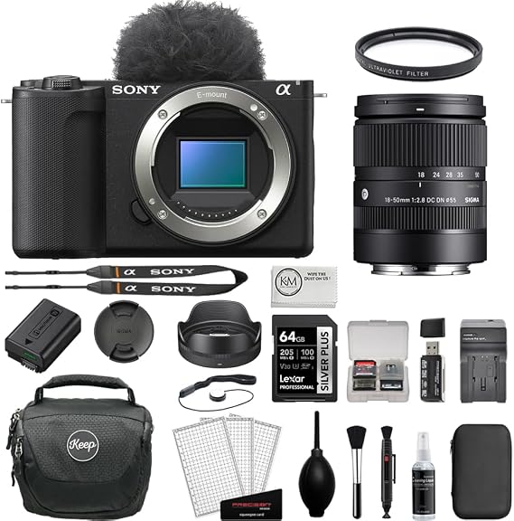 Sony ZV-E10 II Mirrorless Vlogging Camera (Black) Starter Bundle