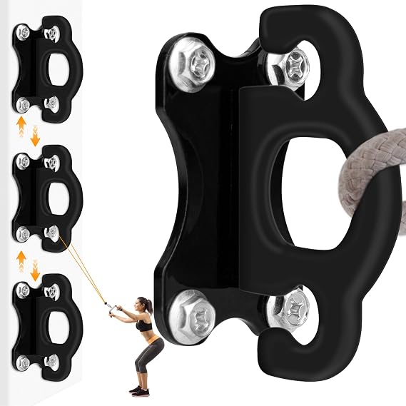 3 PCS Resistance Bands - Workout Wall Mount & Door Anchors for Hanging Straps, Home Gym & Physical Therapy