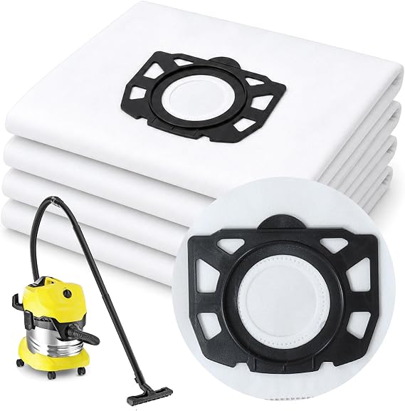 Compatible Karcher Vacuum Dust Bags (12 Pack) Wet and Dry Dust Vacuum Bags