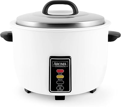 Aroma Housewares 60-Cup (Cooked) (30-Cup UNCOOKED) Commercial Rice Cooker (ARC-1033E),White