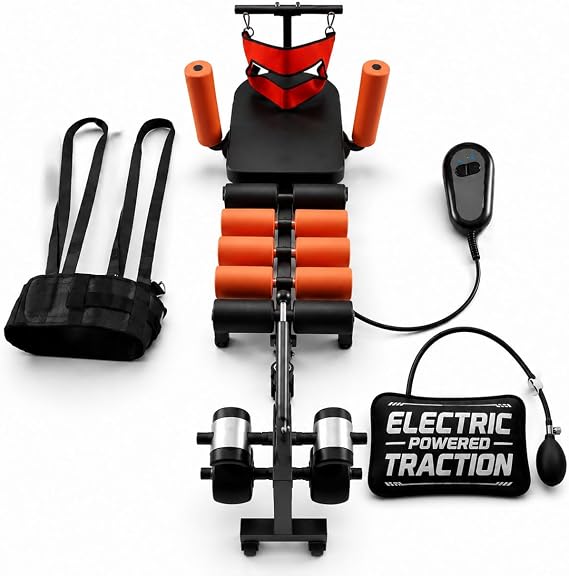 Spinal Decompression Machine Decompression Table for Back Pain Relief | Motorized Spine Decompression Device, spinal stretching device for sciatica and herniated disc relief, posture improvement