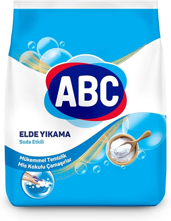 ABC DETERJAN Toz Çamaşır Deterjanı Soda Etkili 600 Gr