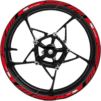 Wheel Stickers for HRC CBR1100 CBR1000RR 600RR for CBR 650 500R 300R 250R 125 Reflective Motorcycle Wheel Sticker Tire Stripe Rim Decals Decals