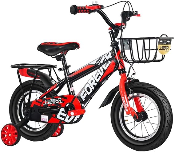 Children's Bicycle 2-13 Years Old, 12/14/16/18 Inch with Auxiliary Wheels, Rear Seat and Bracket