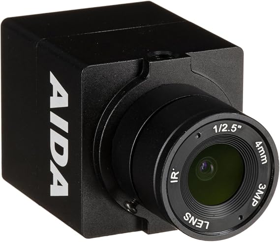 AIDA HD-100A Compact Full HD HDMI POV Camera with TRS Stereo Audio Input, Multi HD Format