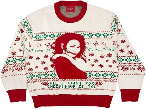 Mariah Carey Official All I Want for Christmas is You Festive Sweater