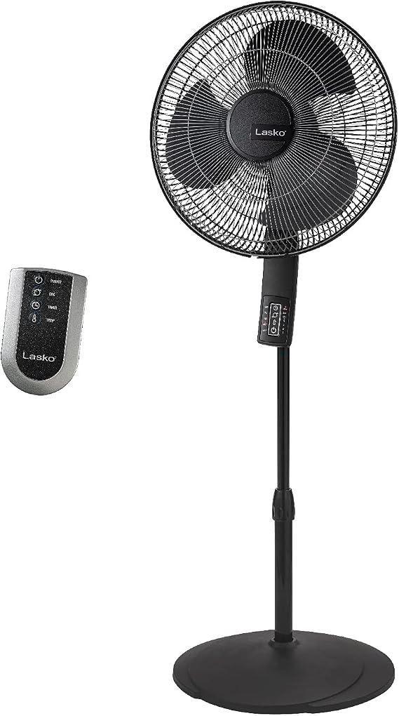 Lasko Oscillating Pedestal Fan - 16" - S16612 - Black