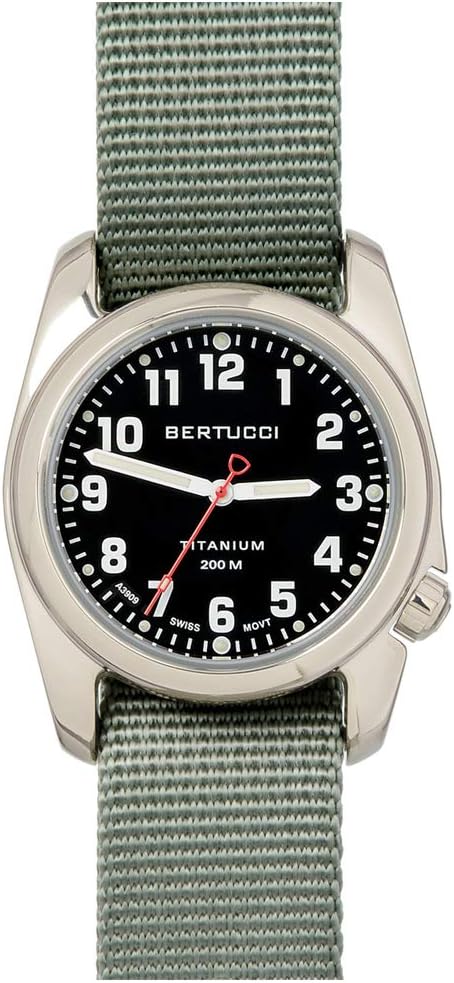 Bertucci Men's 12042 A-2T High Polish Durable Titanium Field Watch