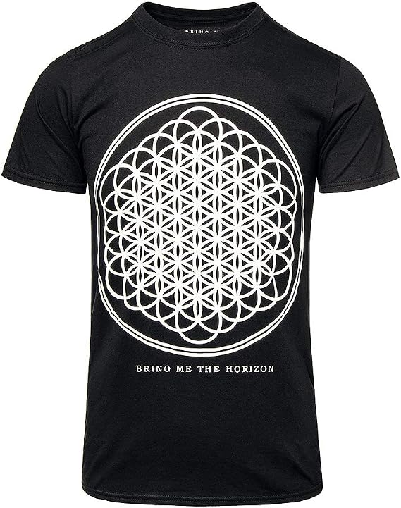 Bring Me The Horizon Men's Sempiternal Tour (Back Print) Slim Fit T-Shirt Large Black