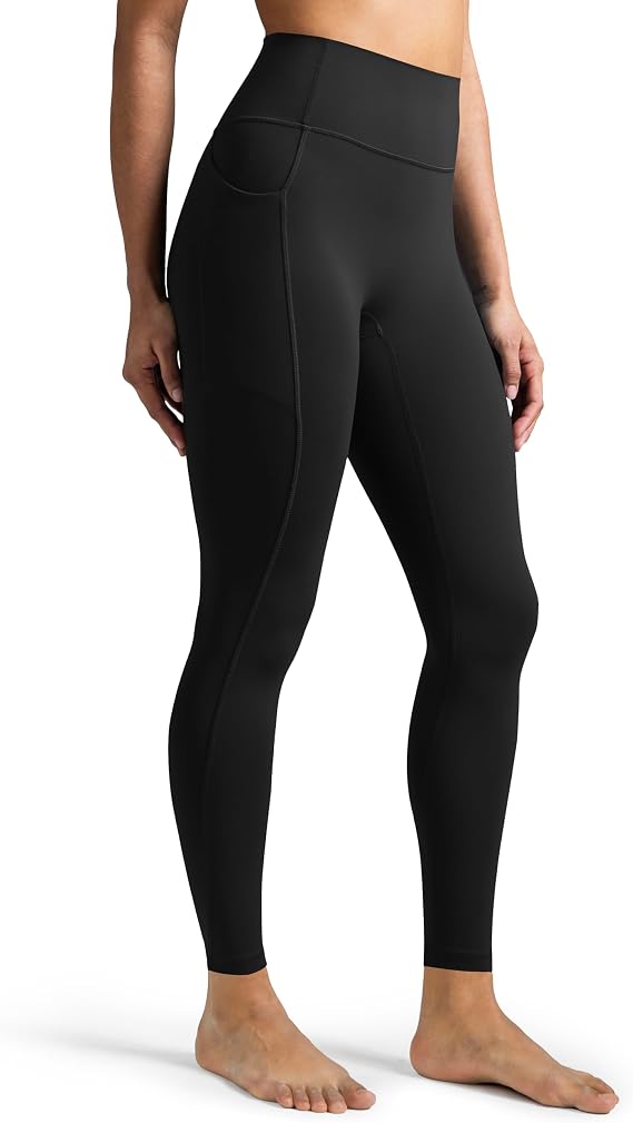 Colorfulkoala Women's Dreamlux High-Waisted No Front Seam Yoga Leggings with Pockets