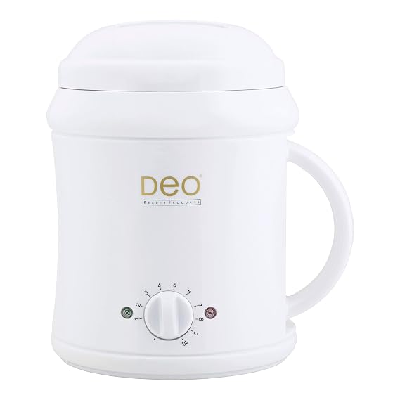 Deo Beauty 28oz Analog Wax Heater - Convenient, Portable, and Fast-Heating Body Wax Warmer/Melter for Professional Depilatory Hair Removal and Paraffin Wax Treatments, White